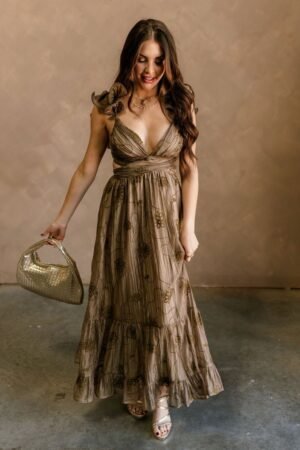 Romantic and Refined Zoey Embroidered Floral Maxi Dress