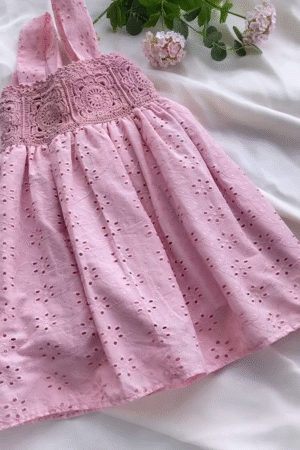 Casual Shirt Neck Printed Dress – Pink