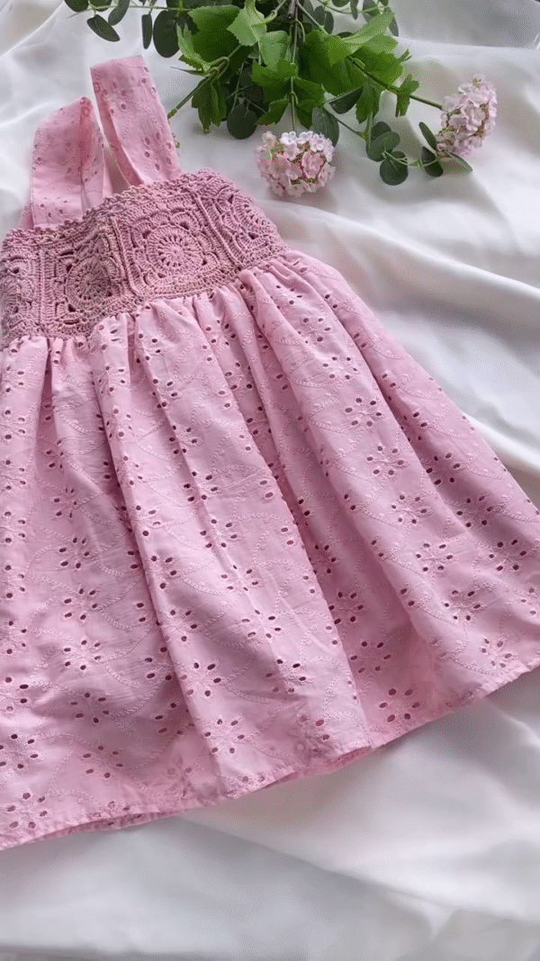 Casual Shirt Neck Printed Dress – Pink