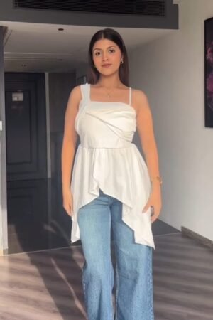 White Asymmetrical Top