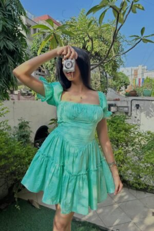 Mint Green Tiered Dress
