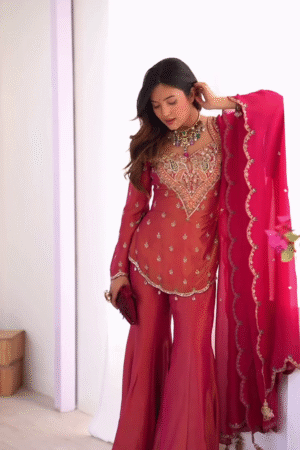 New Designer Collection in Embroidery Work with Fully Stitched Ready-to-Wear Suit