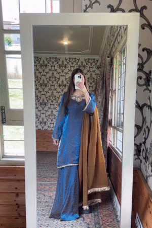 New Designer Party Wear Look Heavy Embroidery Work Ready-to-Wear Stitched Suit