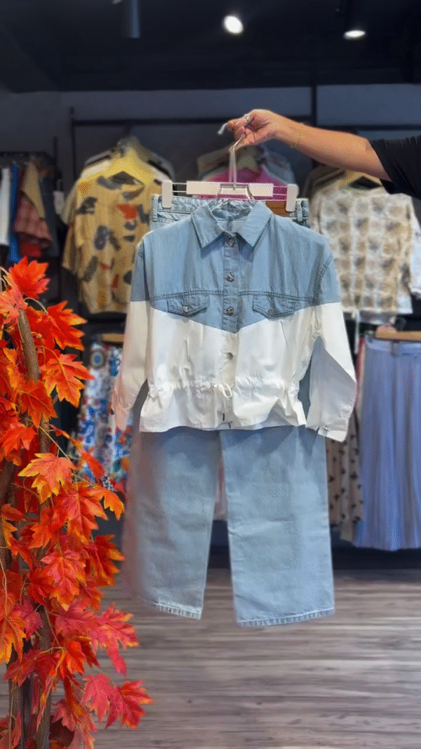 White Denim Hoodie Jacket MLC