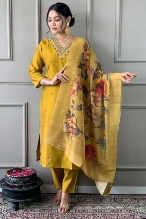 Yellow Kurta Set For Women