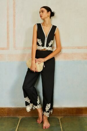 Black Co-Ord Set For Women