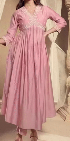 Elegant Pink Anarkali Kurta