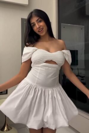 White Off-Shoulder Mini Dress