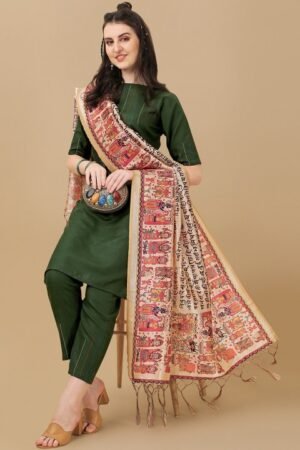 Green Kurta Set Of Women