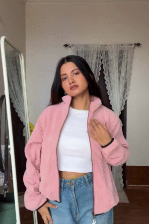 Zip-Front Corduroy Jacket