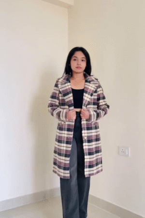 Woollen Suede Trench Coat