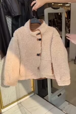 Soft Teddy Fleece Jacket on Display