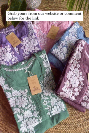 Women’s Floral Chikankari Embroidered Kurta Collection