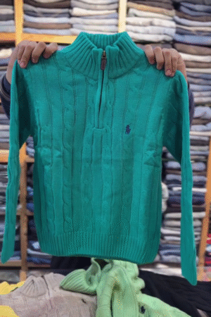 Premium Cable-Knit Half Zip Winter Sweater for Men