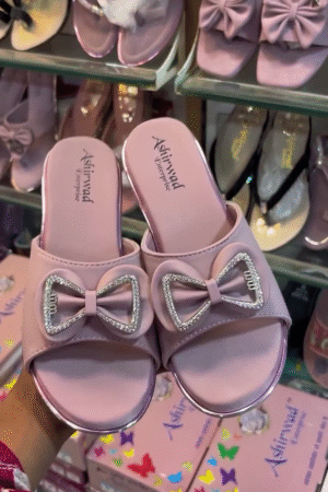 Trendy Pink Bow Slip-On Sandals for Women