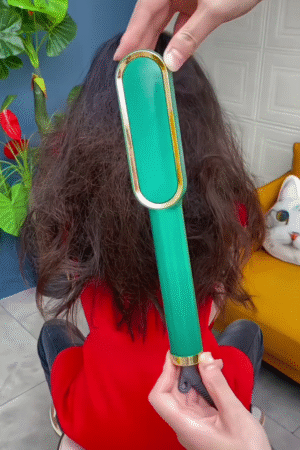 Professional Green Ceramic Hair Straightening Brush