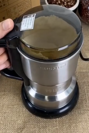 Electric Grain Grinder Machine – Stainless Steel Spice & Coffee Grinder for Home Use
