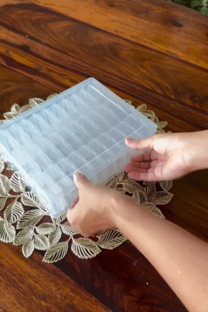Transparent Multipurpose Storage Organizer Box | Plastic Compartment Storage Container with Lid